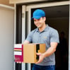 A man delivering a package
